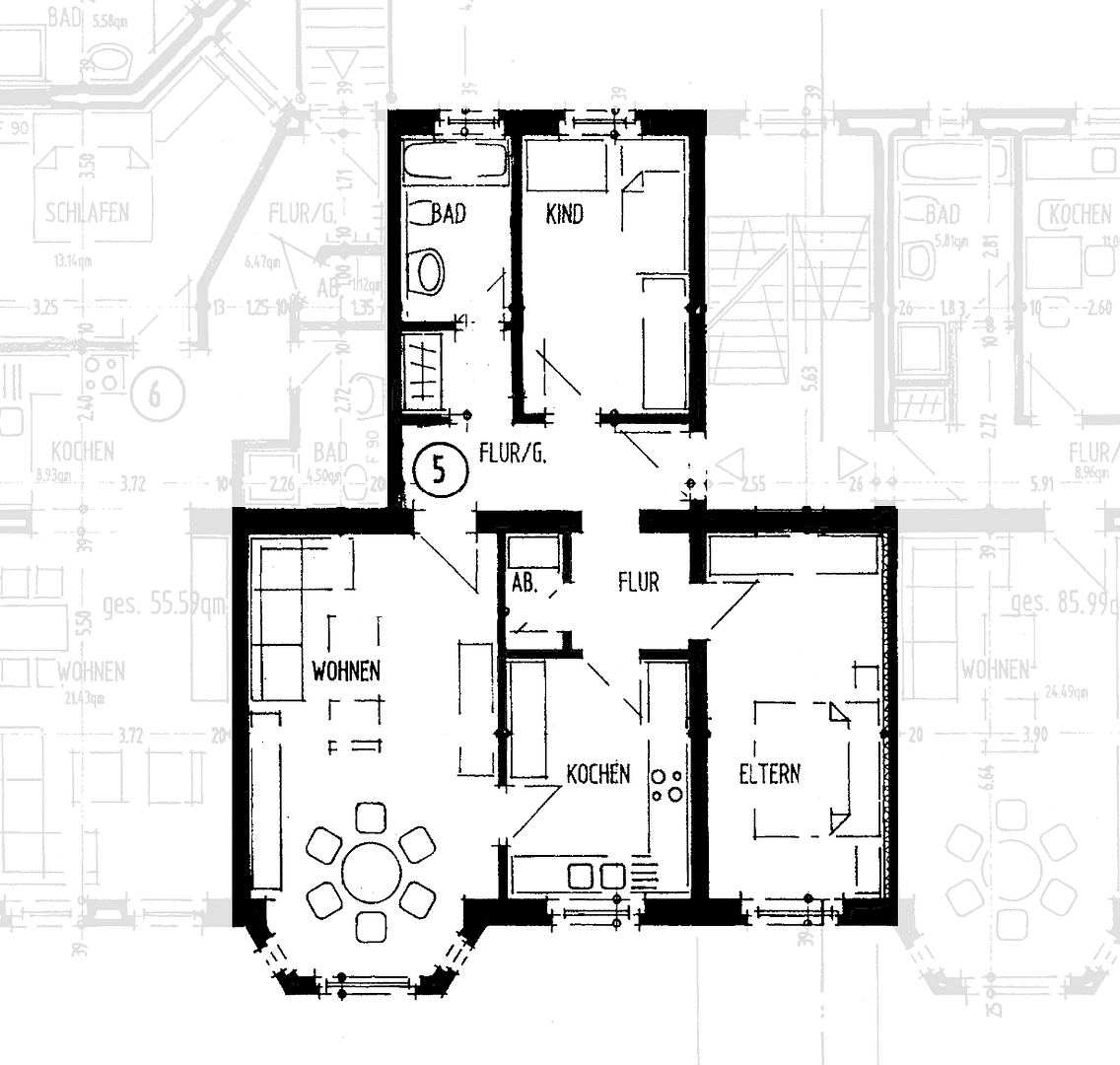 Großzügige, frisch renovierte 3‑Zimmer‑Wohnung mit EBK in Magdeburg – Friesenstraße 57, 39108 Magdeburg(Stadtfeld) – Vorschaubild 7