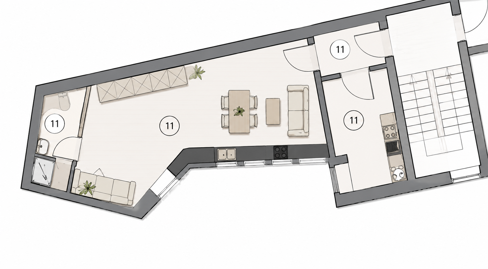 Erstbezug nach hochwertiger Sanierung–Moderne 1,5-Zimmer-Wohnung mit Einbauküche in Magdeburg-Buckau – Klosterbergestr. 22, 39104 Magdeburg(Buckau) – Vorschaubild 9