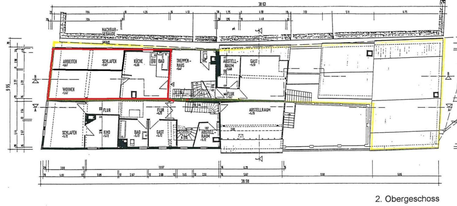 Moderne 2Zimmer Wohnung mit neuem Bad und Küche direkt in der City Friedberg! – Kaiserstr. 61, 61169 Friedberg(Friedberg (Hessen)) – Vorschaubild 5
