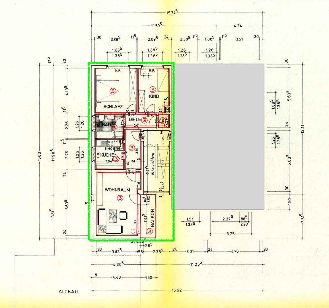 3-Zi-Whg. in Bochum-Linden-City m. Balkon – Hattinger Str. 869, 44879 Bochum(Linden) – Vorschaubild 11