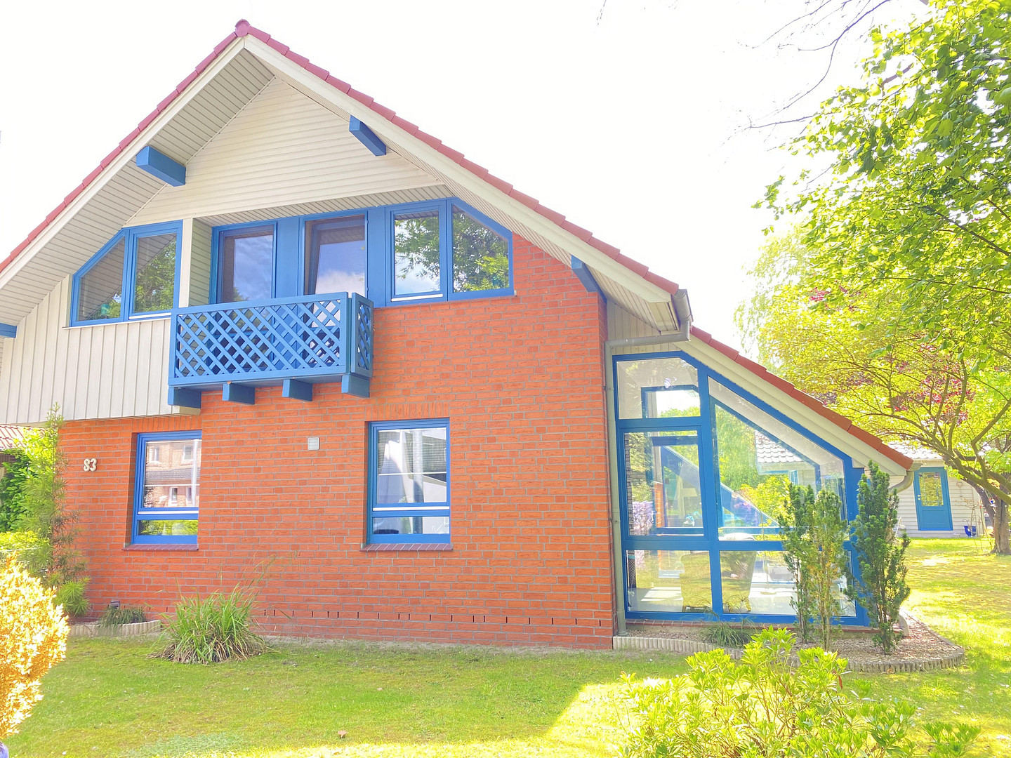 Gepflegtes Architektenhaus mit Swimmingpool, Gästehaus und freiem Naturblick – Ganderkesee – Vorschaubild 2