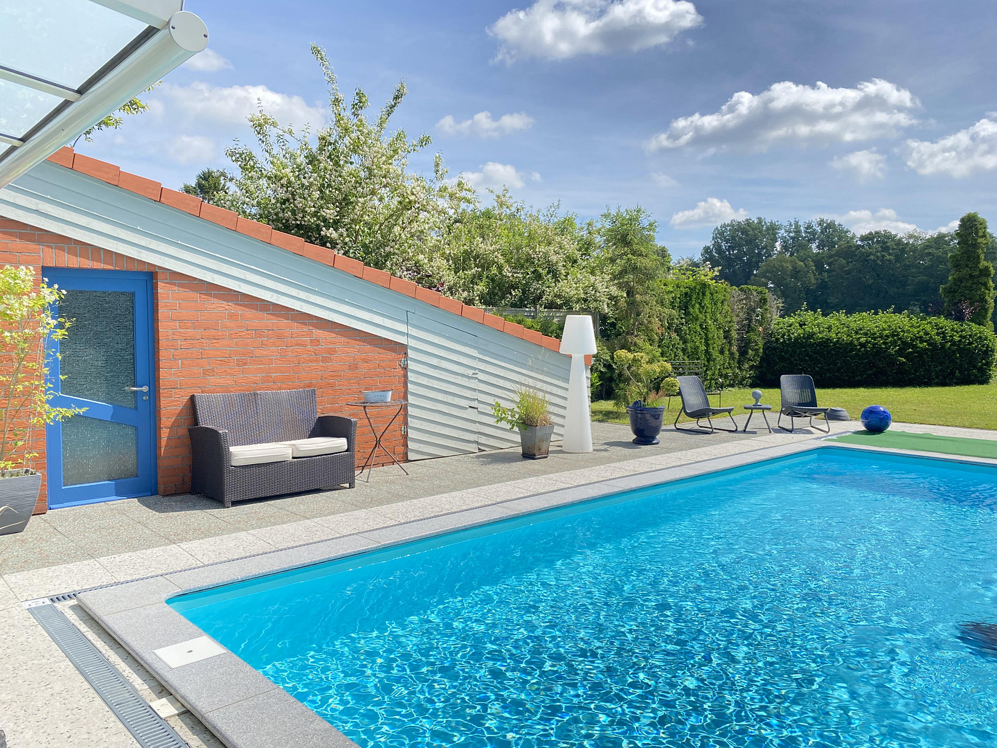 Gepflegtes Architektenhaus mit Swimmingpool, Gästehaus und freiem Naturblick – Ganderkesee – Vorschaubild 4