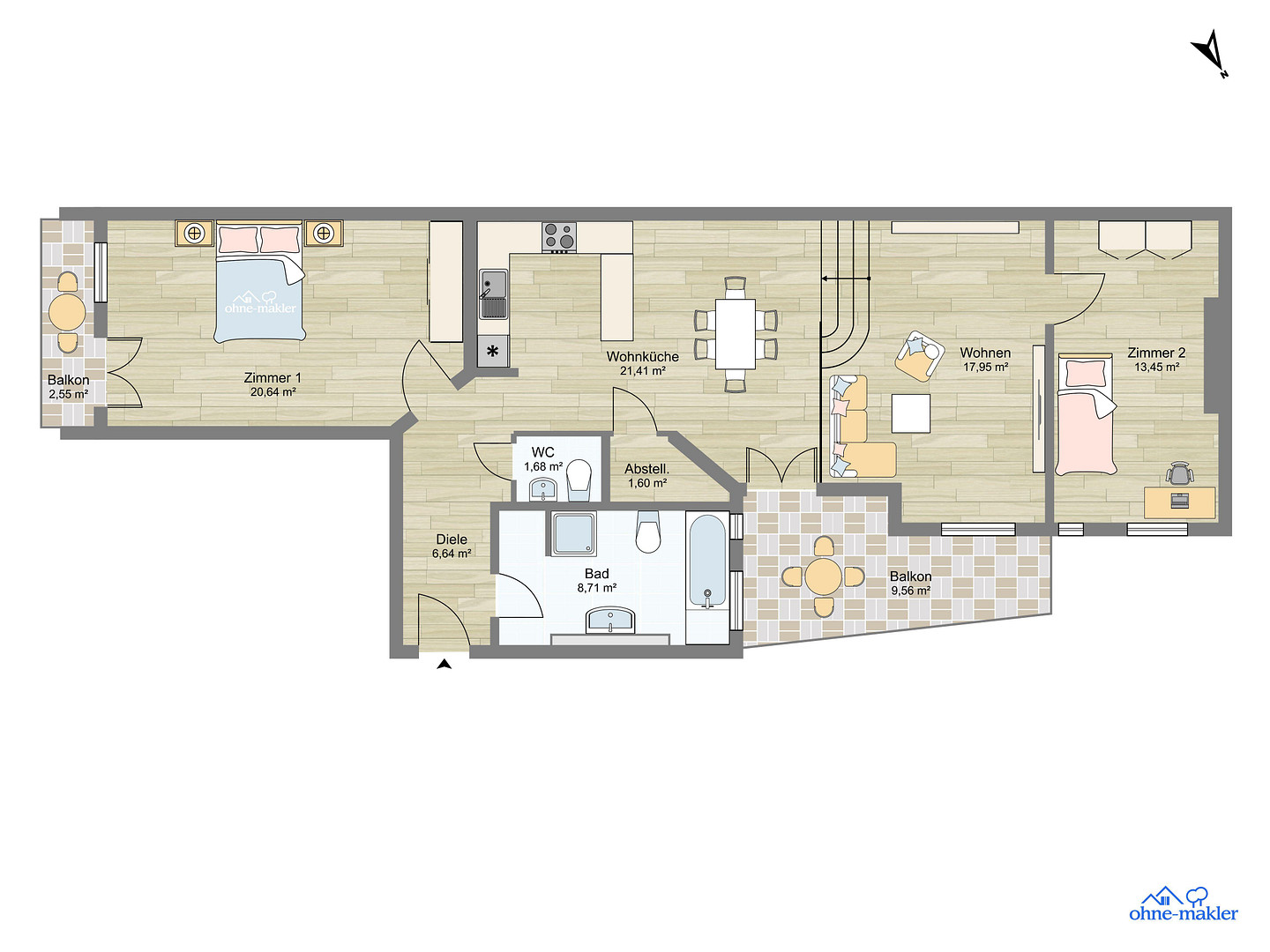 Energieeffiziente Altbauwohnung in Berlin Friedrichshain provisionsfrei, bezugsfrei – Finowstrasse 17, 10247 Berlin Friedrichshain(Friedrichshain) – Vorschaubild 3