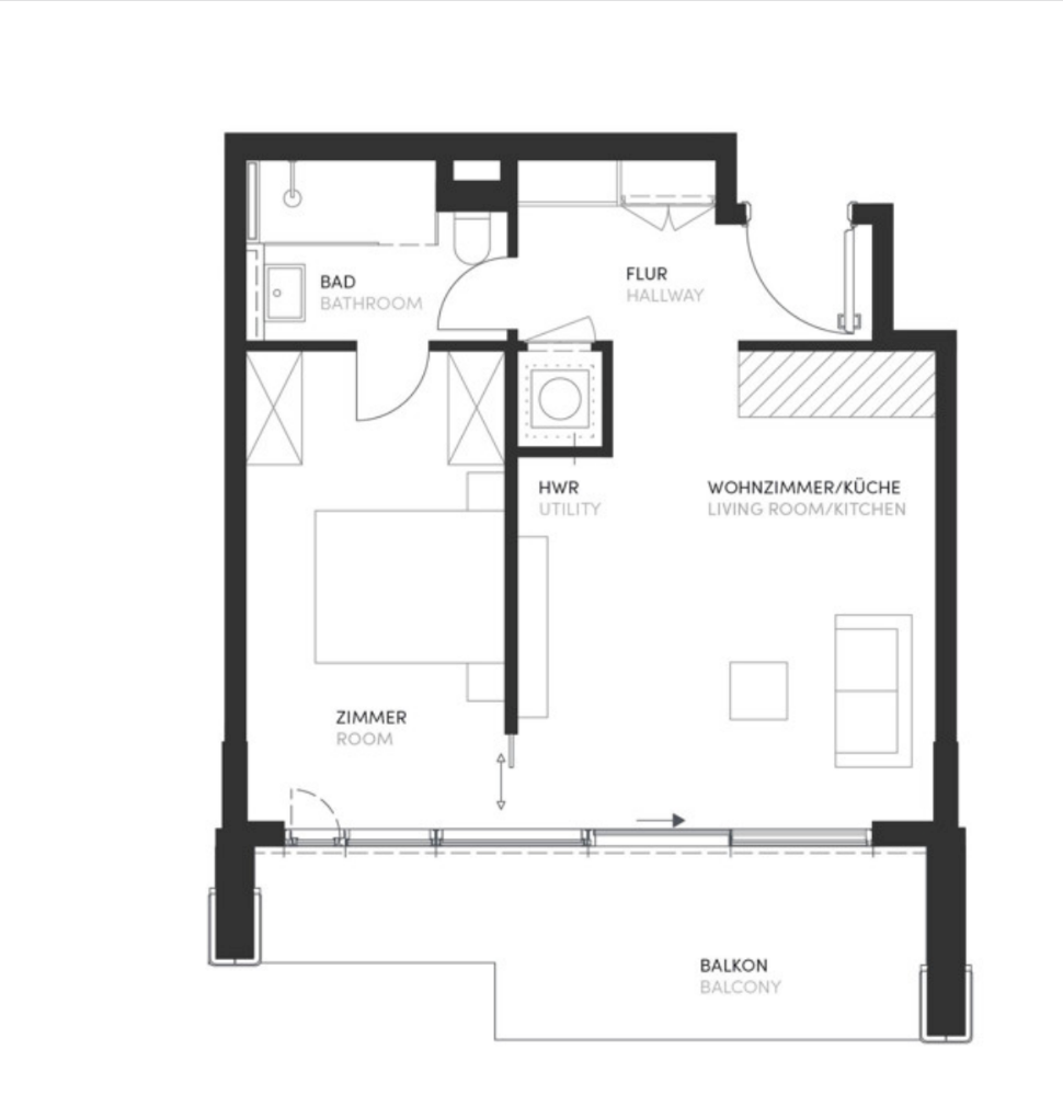 EDEN Tower Frankfurt: Exklusives 2-Zimmer-Apartment im 23. OG mit Skyline-Blick und Balkon – Foto 11