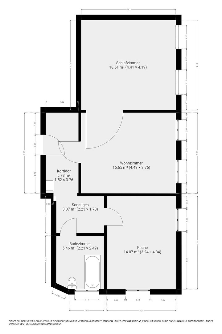 Komplett Renoviert! 2 Zimmer + Wohnküche + Bad – Johanneswerkstr. 35, 33611 Bielefeld – Vorschaubild 13