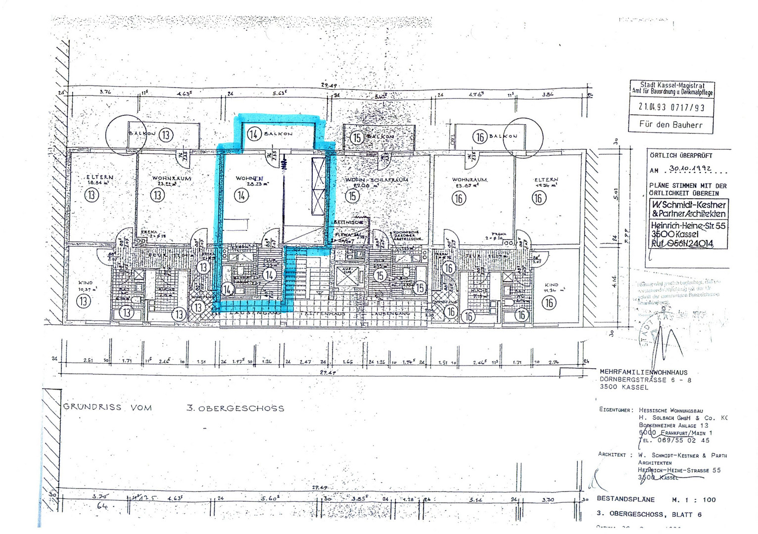 2-Zimmerwohnung mit Südostbalkon im Vorderen Westen Nähe Bebelplatz – Kassel – Vorschaubild 9