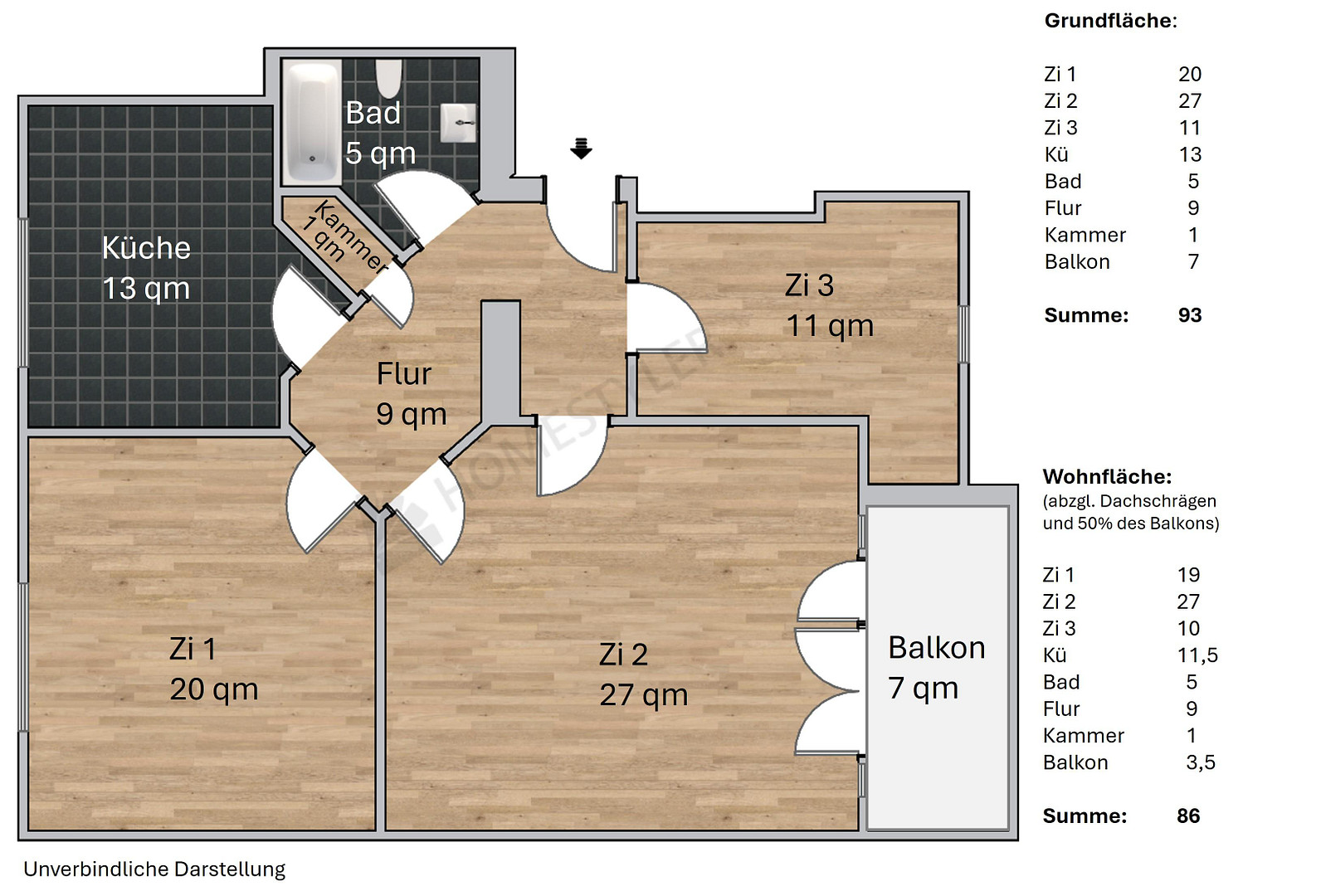 Perfekte Dachgeschosswohnung nahe Tegler See, U-Bahn und Fußgängerzone – Berlin(Tegel) – Vorschaubild 19