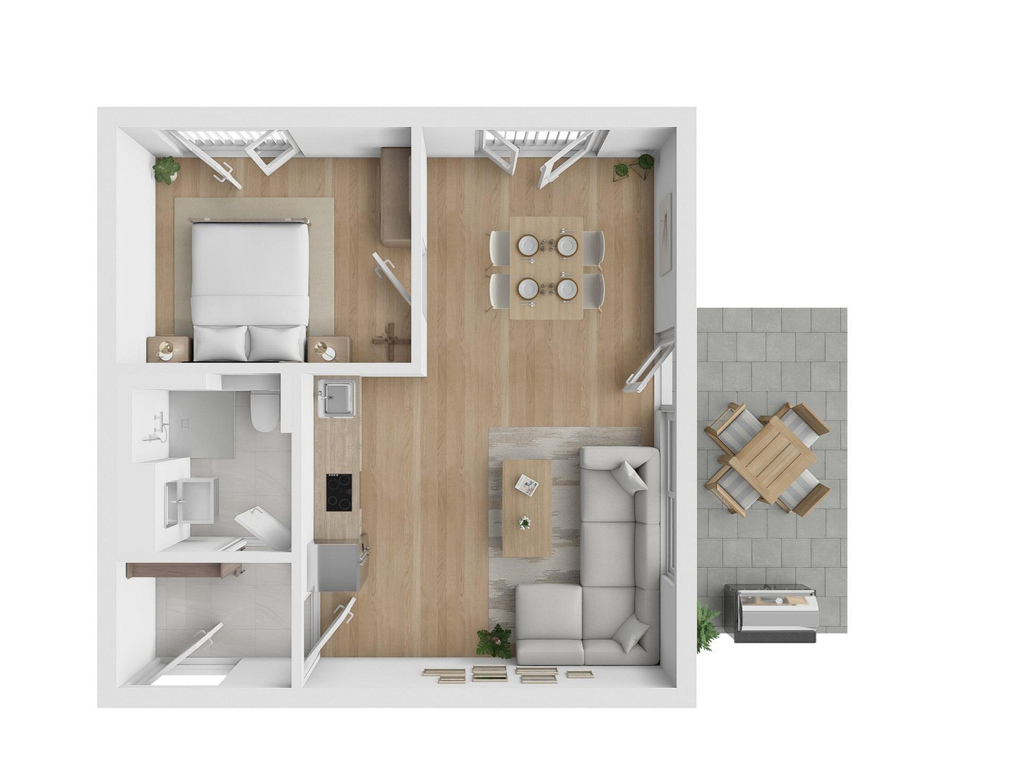 Moderne 2-Zimmer-Wohnung mit Terrasse & Stellplatz | Hochkreuz, Bonn – Godesberger Allee 106a, 53175 Bonn(Hochkreuz) – Vorschaubild 14