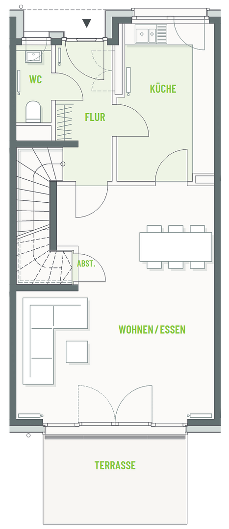 Neuwertiges Reihenhaus mit 5 Zimmern im Landwehrviertel - mit Garten und Dachterrasse – Osnabrück – Vorschaubild 8