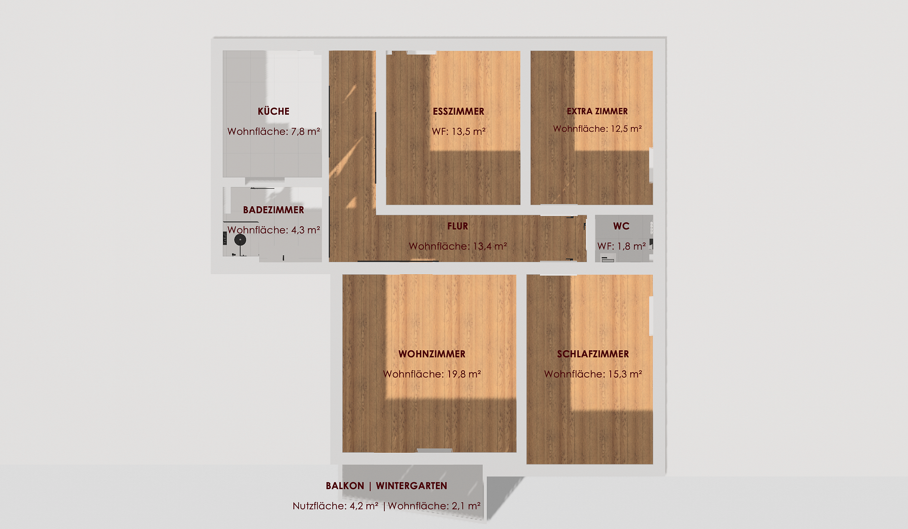 WOHNEN AM LECH: HOCHWERTIG SANIERTE 4-ZIMMER WOHNUNG - BEZUGSFREI & OHNE MAKLERPROVISON – Lützowstraße 3, 86167 Augsburg Lechhausen(Lechhausen) – Vorschaubild 23