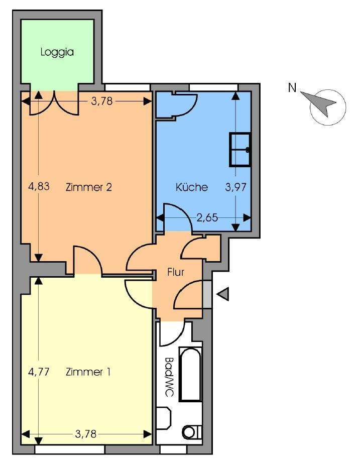 Ruhige 2-Zimmer in Zehlendorf - sofort bezugsfrei – Mörchinger Straße 115D, 14167 Berlin(Zehlendorf) – Vorschaubild 12