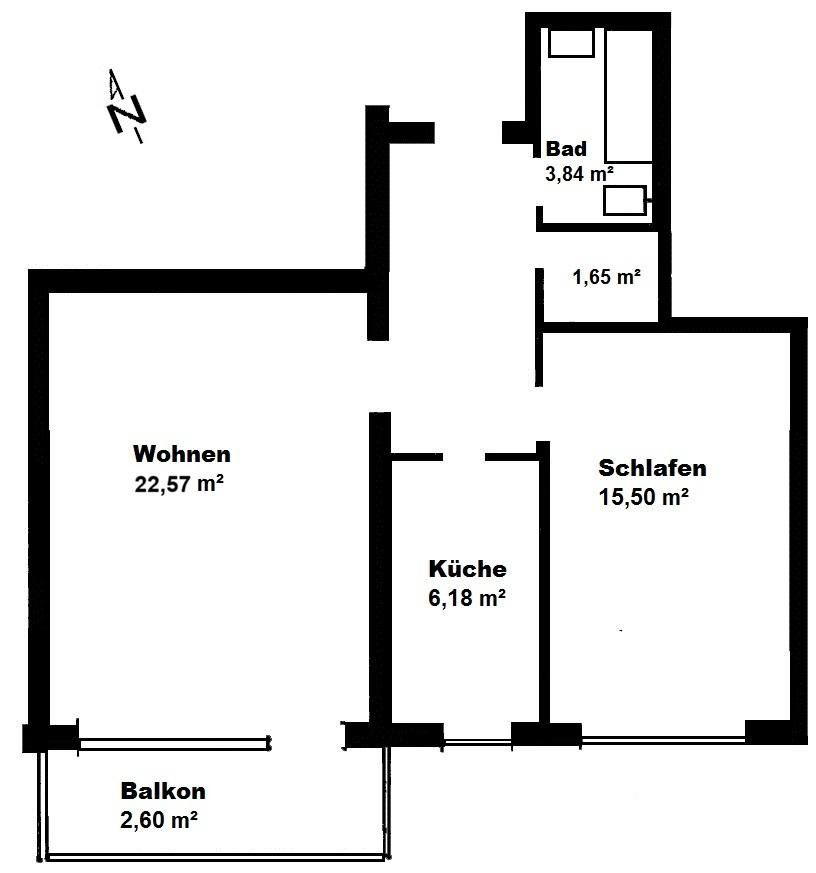 Charmante 2-Zimmer-Wohnung in München-Sendling-Westpark - provisionsfrei – 81373 München(Sendling-Westpark) – Vorschaubild 12