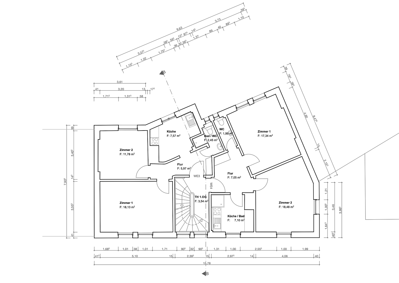 Ruhig & lichtdurchflutet – Altbau-Wohnung im Hinterhof – Paulusstr. 22/1, 70197 Stuttgart(West) – Vorschaubild 14