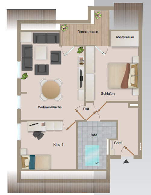Schöne 3-Zimmer Dachgeschoss Wohnung in Bielefeld AdL (19)  mit Wohnberechtigungsschein – An der Landwehr 25, 33609 Bielfeld an der Landwehr(Bielefeld) – Vorschaubild 14