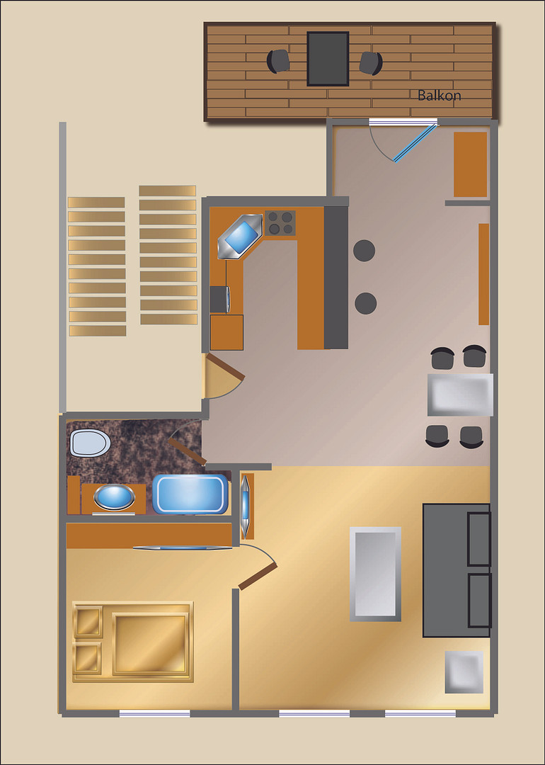 Möbilierte Wohnung im Zentrum, herrlicher Blick vom Balkon – Lüdenscheid – Vorschaubild 13