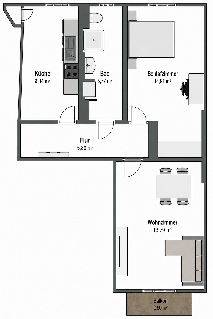 Frisch saniert & sofort verfügbar: Stilvolle 2-ZKB im Dichterviertel Wiesbaden – Lothringer Str. 29, 65195 Wiesbaden – Vorschaubild 16