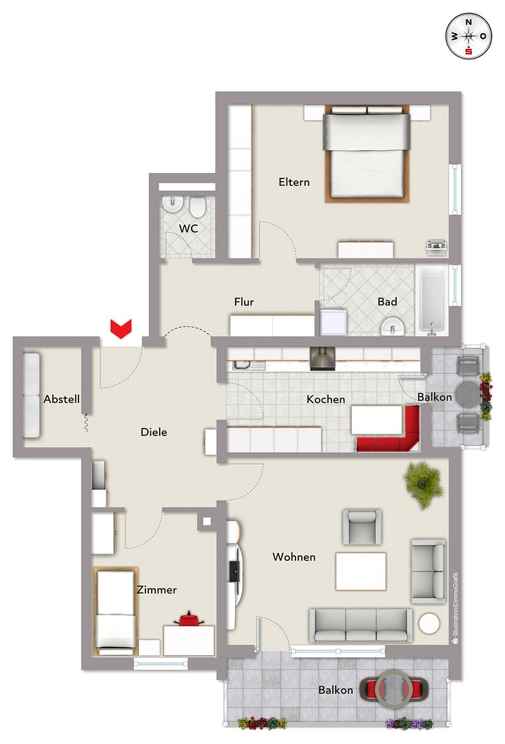 Erstbezug nach Modernisierung!!  3 Zimmer Top Lage!! – Nürnberg(Röthenbach) – Vorschaubild 19