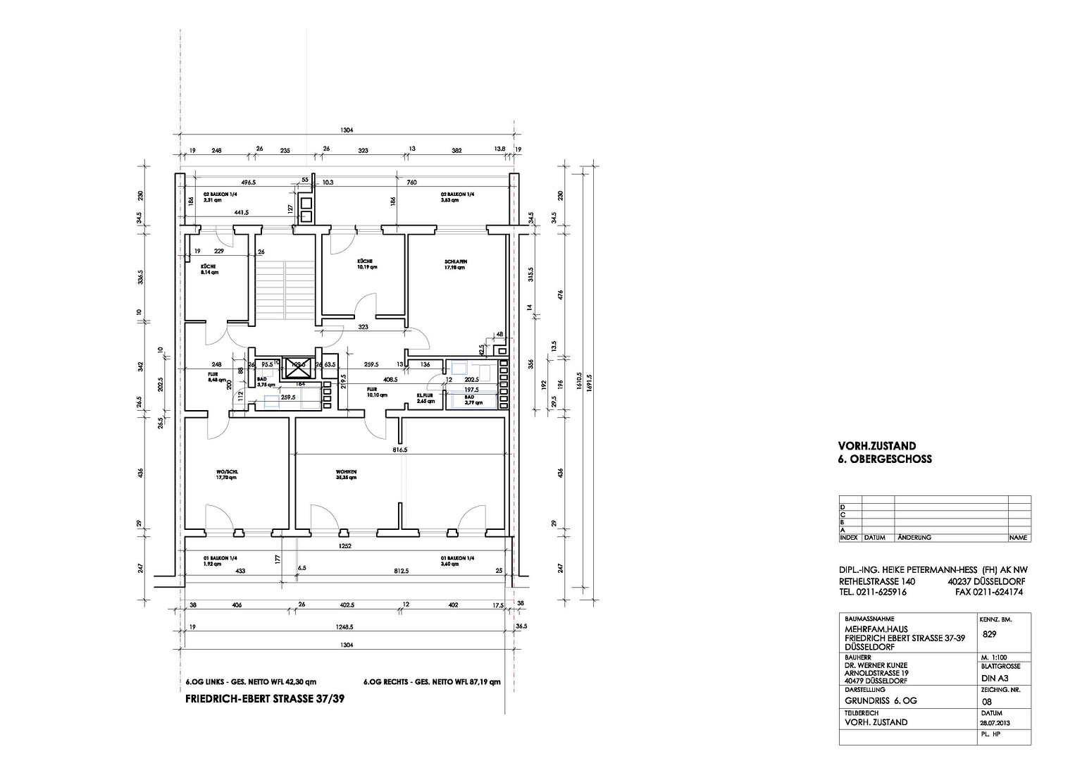 Asia Viertel 1-ZiKüDiBad Wohnung 6.-OG mit Aufzug 2 Balkone (Nord und Süd) mit EBK – Düsseldorf(Stadtmitte) – Vorschaubild 21