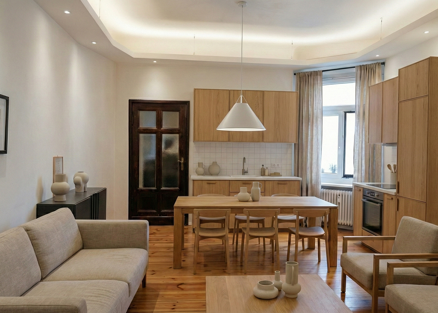 Bezugsfreie 3-Zimmer-Altbauwohnung mit Charme im 4. OG – saniert, mit Wohnküche – Berlin(Charlottenburg) – Vorschaubild 3