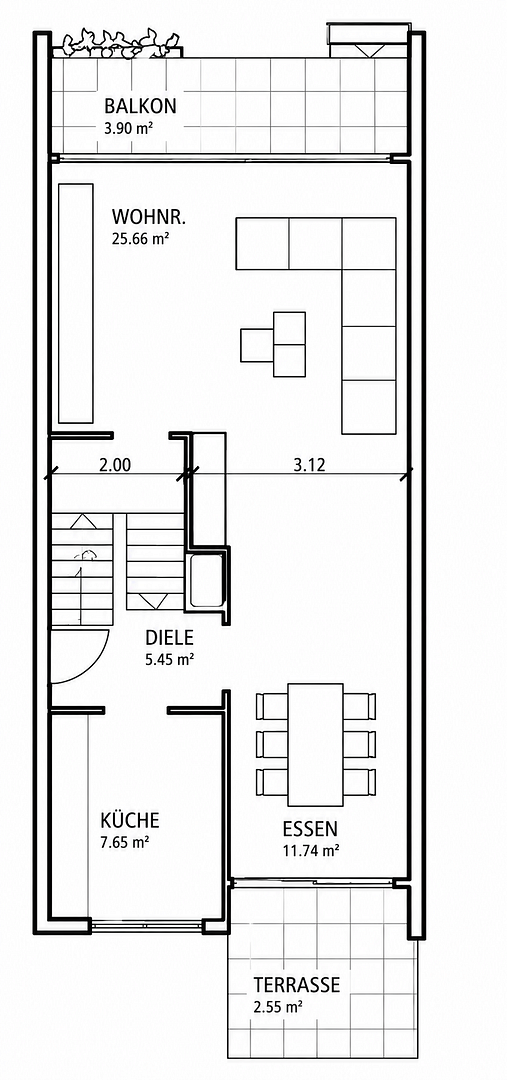 Hausgefühl statt Wohnung 108,5 m² Wohnkomfort mit Kamin 2 Balkonen & moderner Küche in Solingen-Wald – Solingen – Vorschaubild 33