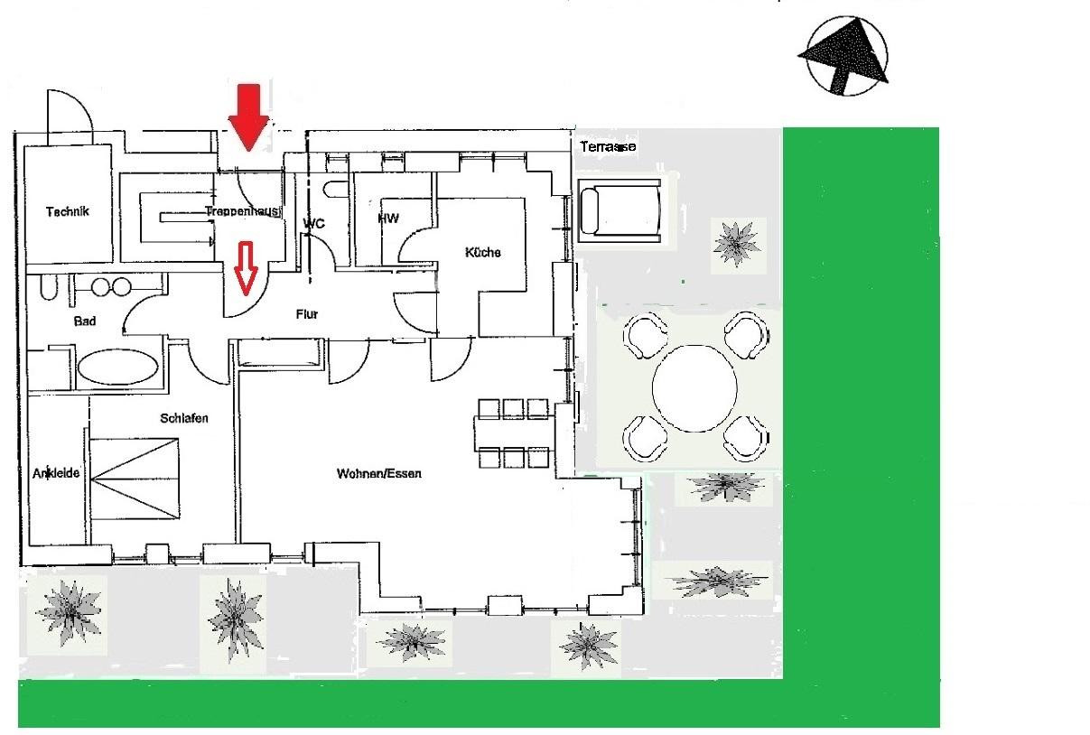 Romantik pur!„Paradiesische/traumhafte" Lage! Loftartige, moderne Terassen-Wohnung und Garten! – Hüllenkamp 134 a, 22149 Hamburg(Rahlstedt) – Vorschaubild 2