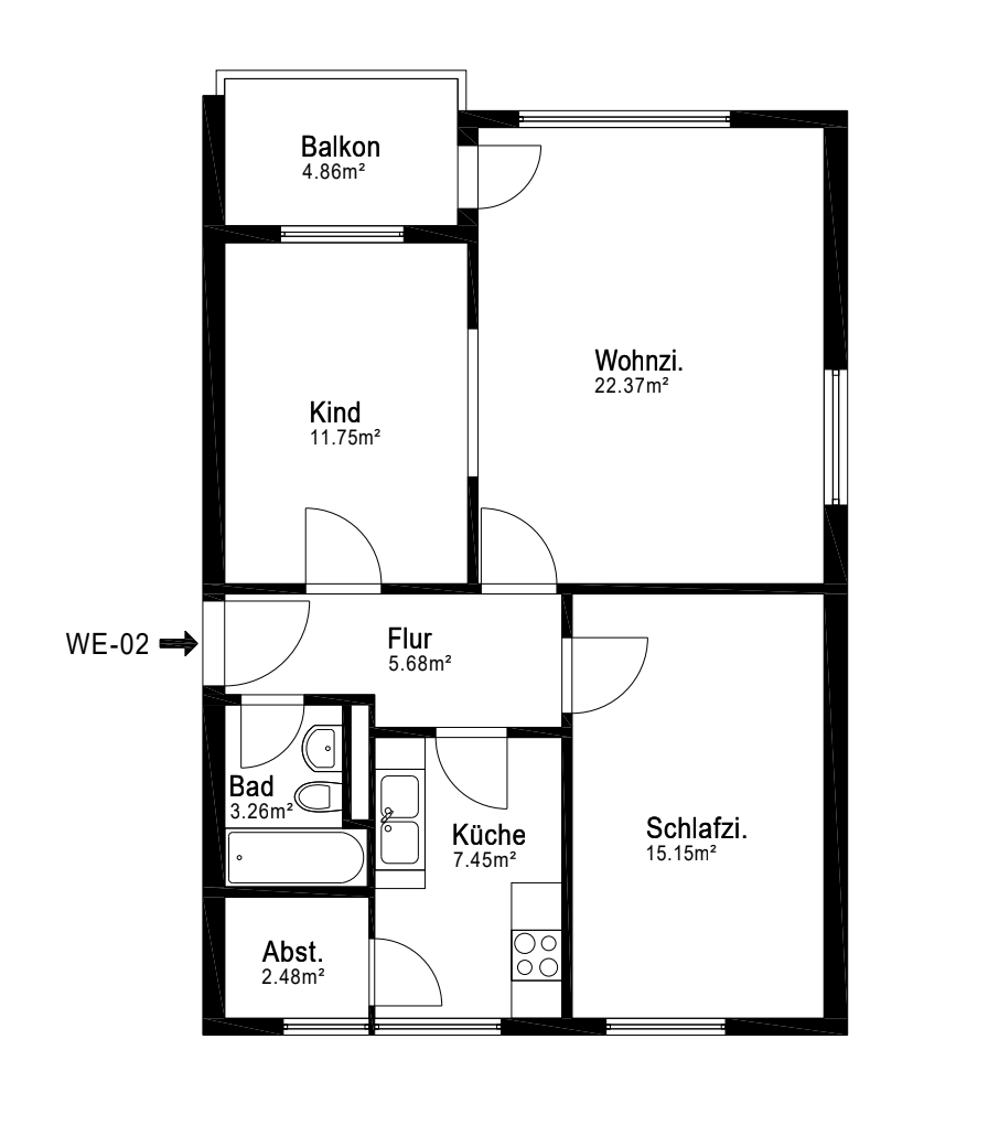 3-Zimmer Wohnung | kernsaniert | Balkon – Muschelweg 5, 30455 Hannover(Davenstedt) – Vorschaubild 13