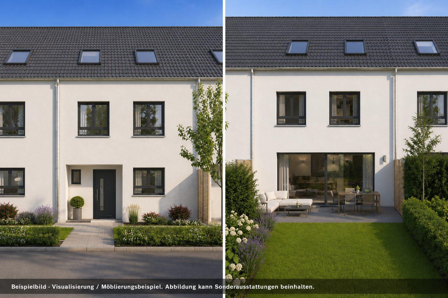 Exklusives A+ Neubau-Reihenhaus mit PV-Speicher, Premiumküche & Garten