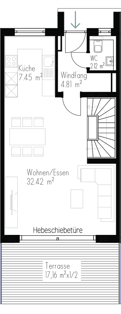 Exklusives A+ Neubau-Reihenhaus mit PV-Speicher, Premiumküche & Garten – Mering(Sankt Afra) – Vorschaubild 23