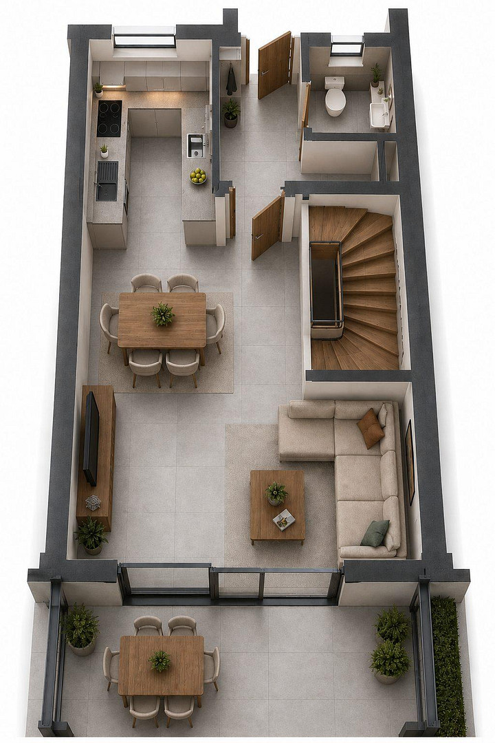 Exklusives A+ Neubau-Reihenhaus mit PV-Speicher, Premiumküche & Garten – Mering(Sankt Afra) – Vorschaubild 17