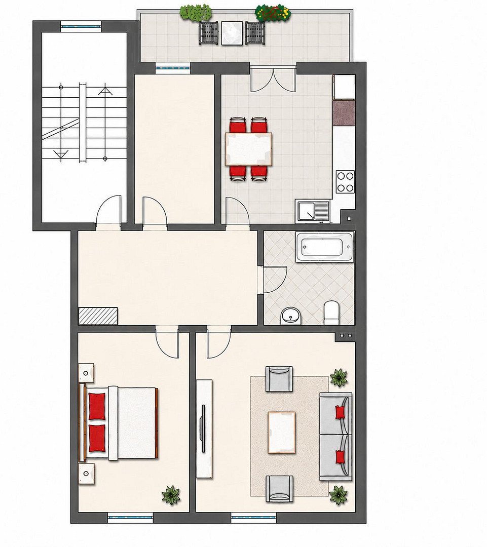 Attraktive 3-Zimmer-Wohnung mit Balkon in guter Lage von Wuppertal Barmen – Wuppertal(Heckinghausen) – Vorschaubild 10
