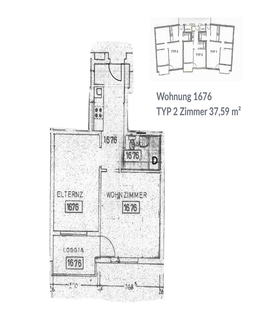 Penthouse-Feeling in Bogenhausen: 2-Zi.-Wohnung mit Alpenblick von privat – München(Bogenhausen) – Vorschaubild 12