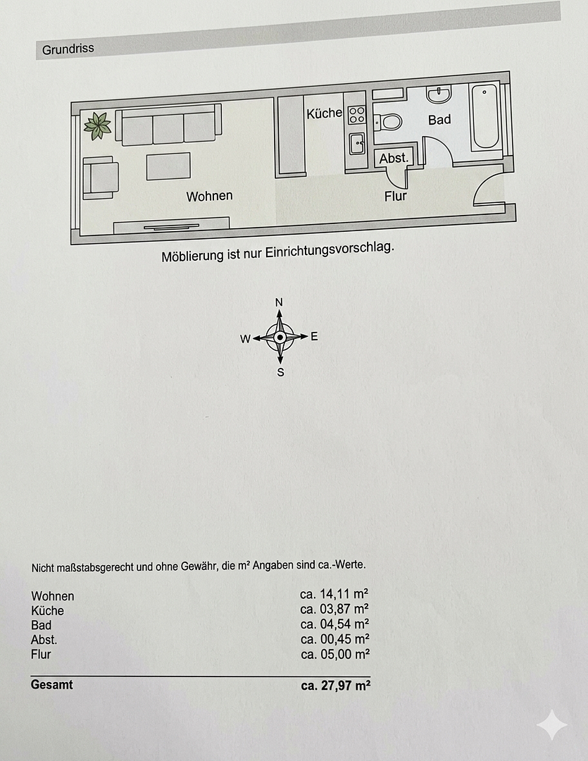 Kleines feines 1-ZiApt.Pasing (ruhig dennoch urban) – Anton-Pichlerstr. 1, 81241 München(Pasing) – Vorschaubild 8