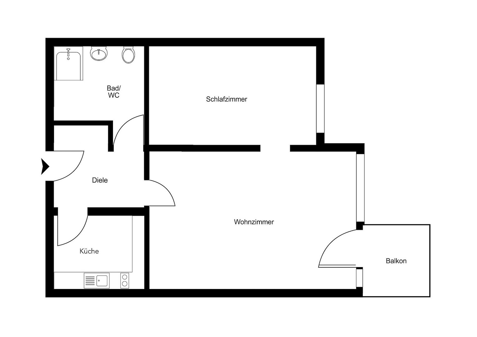 Im Herzen Schwabings: Charmante 2-Zimmer-Wohnung mit Balkon – München(Schwabing) – Vorschaubild 15