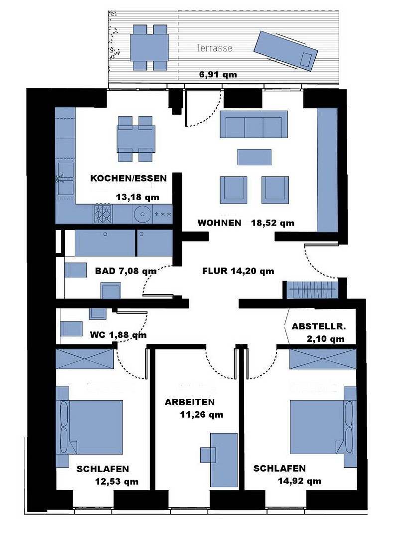 Helle 4-Zimmer-Wohnung mit Terrasse & Innenhof-Stellplatz im Zentrum – Adelungstraße 45, 64283 Darmstadt – Vorschaubild 15