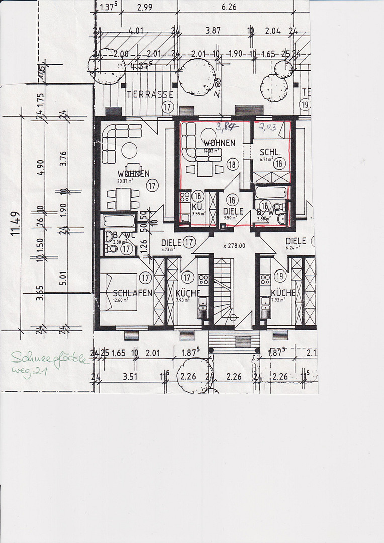 1,5-Zi-Wohnung mit Gartenzugang, 20qm Hobbyraum, Garagen, Stgt-Sommerrain – top angebunden – Stuttgart Sommerrain(Sommerrain) – Vorschaubild 8