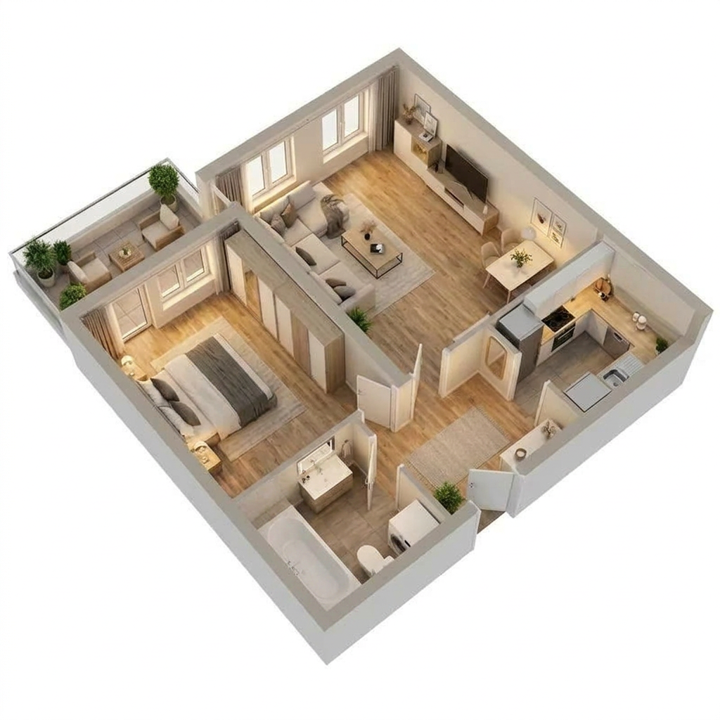 Provisionsfrei - Gepflegte 2-Zimmerwohnung mit Balkon Fürth - Privatverkauf – Rudolf-Schiestl-Straße 15, 90765 Fürth – Vorschaubild 5