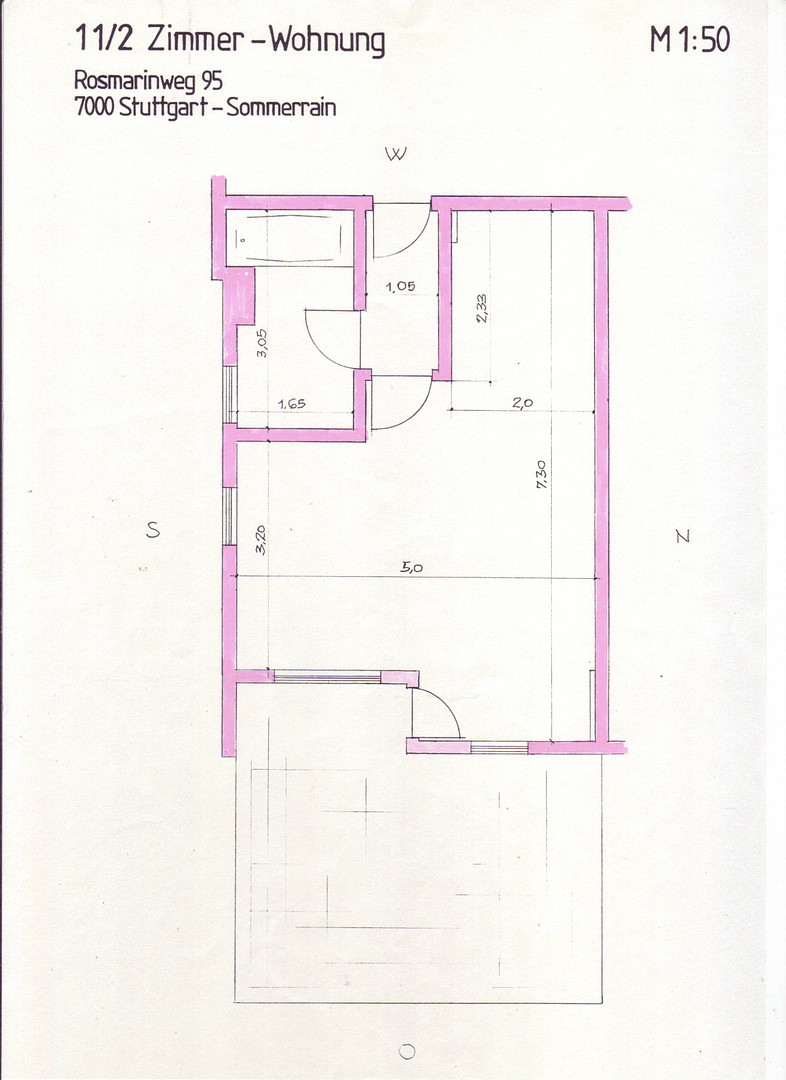 Großzügige 1-Zimmer-EG-Wohnung mit Terrasse und EBK in Stuttgart, S-Bahn 5 Minuten – Rosmarinweg 95, 70374 Stuttgart-Sommerrain(Sommerrain) – Vorschaubild 6