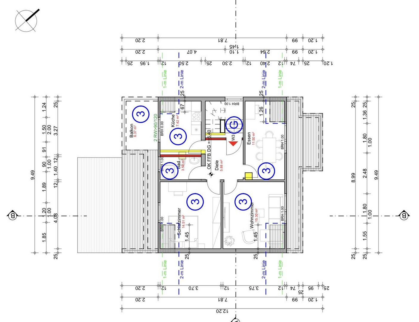 Almenhof · Erstbezug 2026 · 3-Zi-Wohnung im DG mit sonnigem SW-Balkon · KFW 55EE – Goeggstraße 12, 68199 Mannheim(Neckarau) – Vorschaubild 13