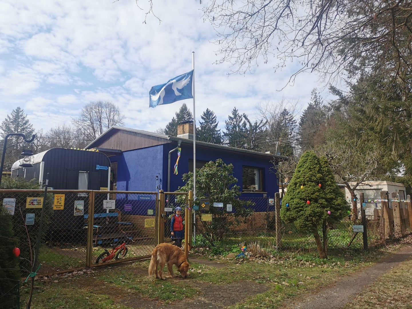 "Blaue Villa" (35qm) in der Lausitz - im Grünen, bahnhofsnah, winterfest