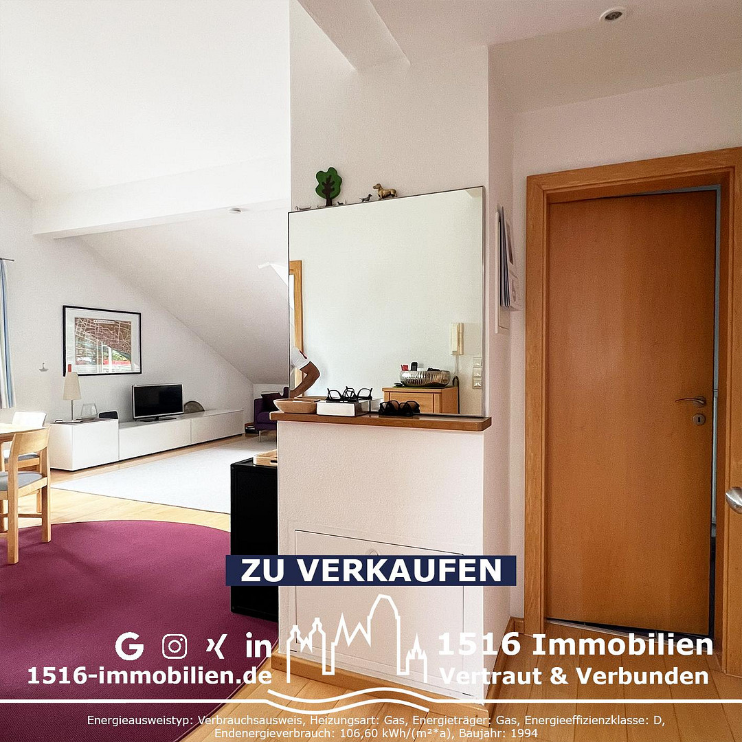 3ZKB Dachgeschosswohnung mit sonnigem Balkon – 85051 Ingolstadt – Vorschaubild 4