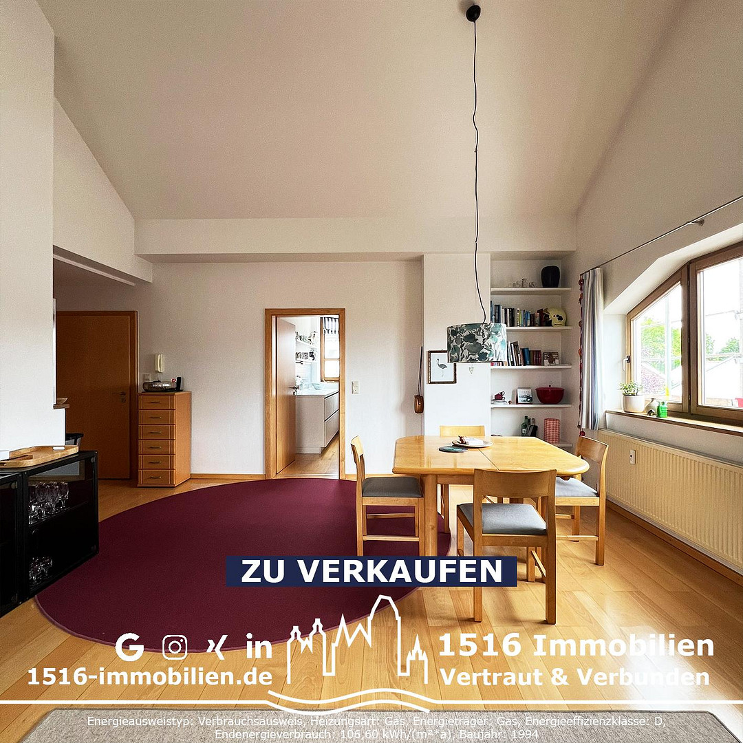 3ZKB Dachgeschosswohnung mit sonnigem Balkon – 85051 Ingolstadt – Vorschaubild 7