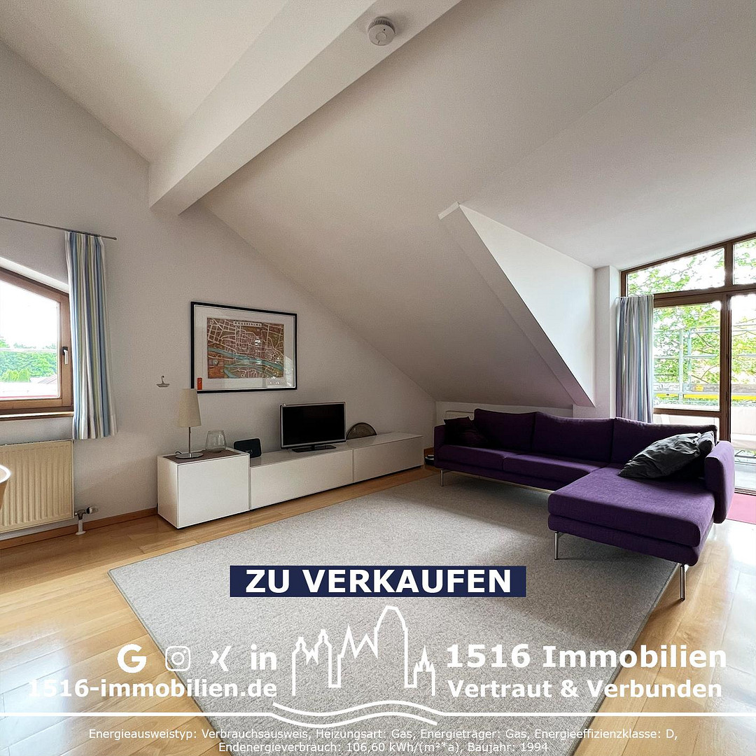 3ZKB Dachgeschosswohnung mit sonnigem Balkon – Plümelstraße 85, 85051 Ingolstadt – Vorschaubild 6