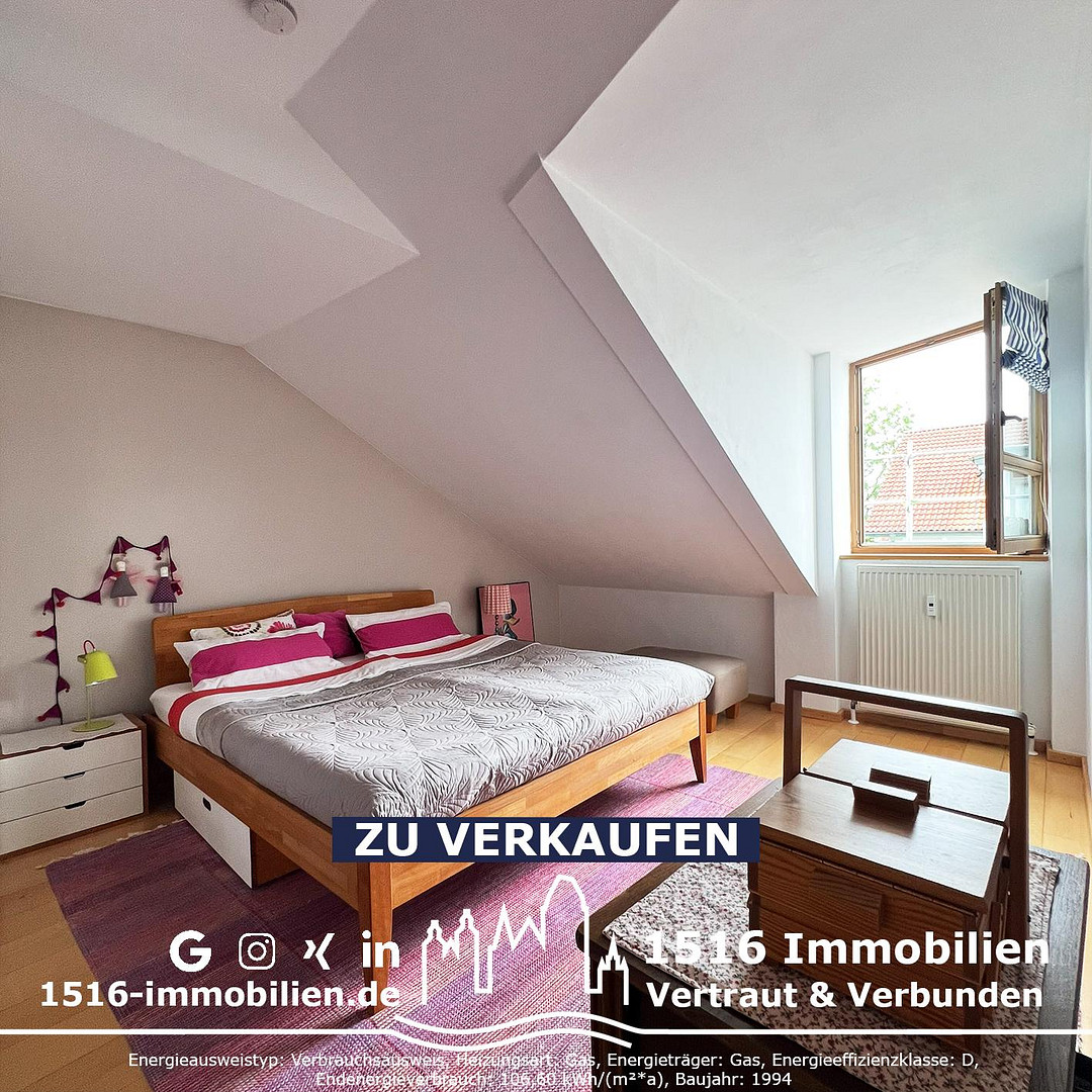 3ZKB Dachgeschosswohnung mit sonnigem Balkon – 85051 Ingolstadt – Vorschaubild 8