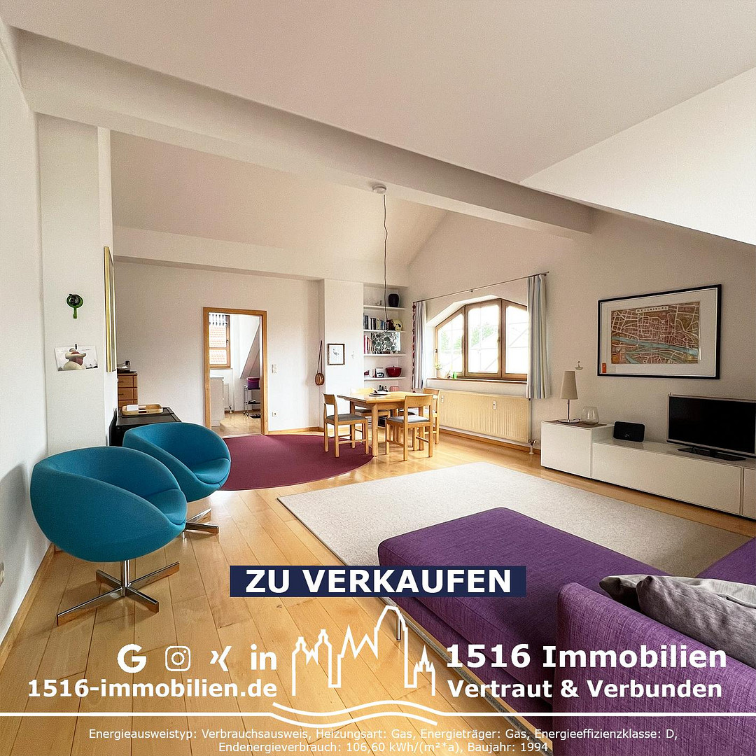 3ZKB Dachgeschosswohnung mit sonnigem Balkon – 85051 Ingolstadt – Vorschaubild 5