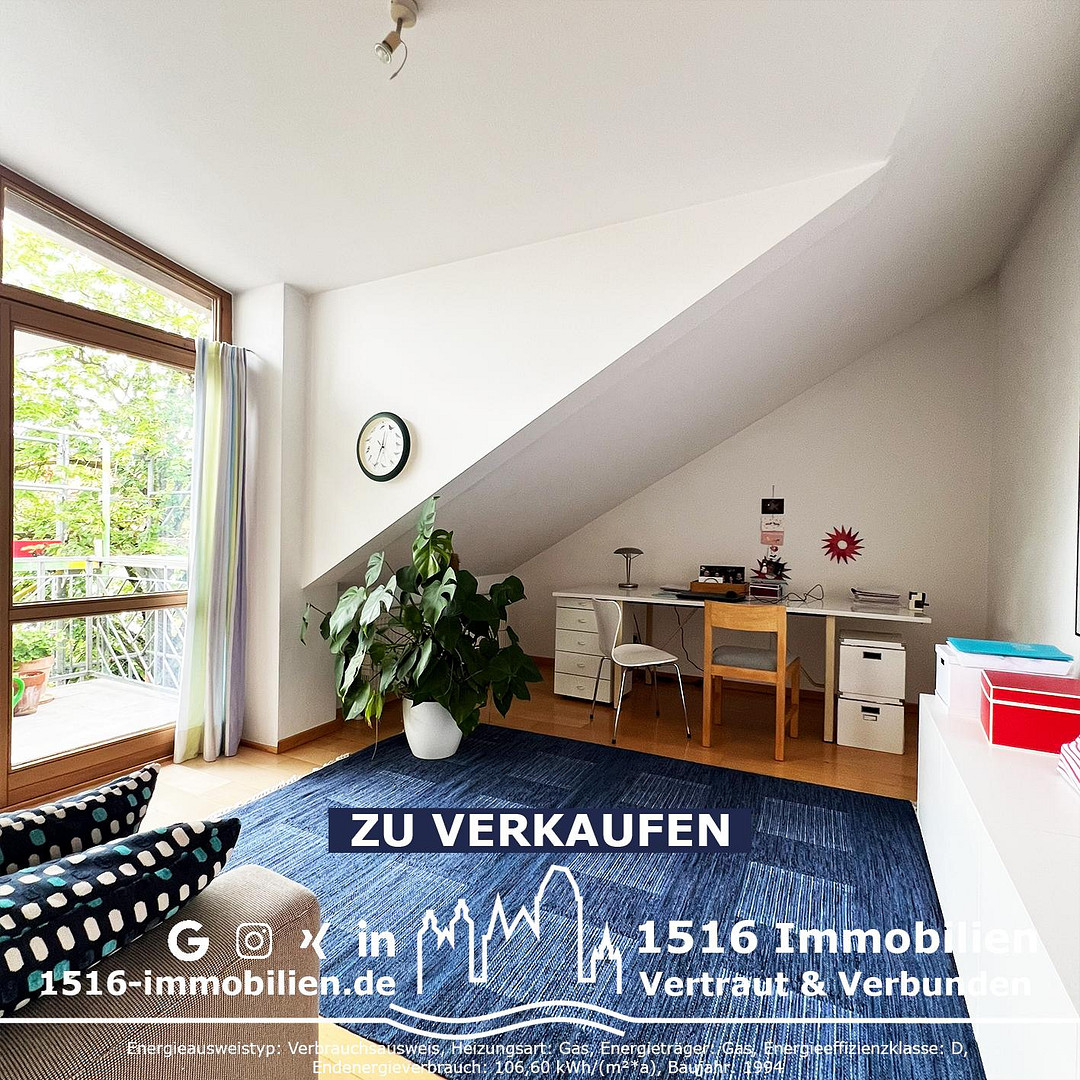 3ZKB Dachgeschosswohnung mit sonnigem Balkon – 85051 Ingolstadt – Vorschaubild 11