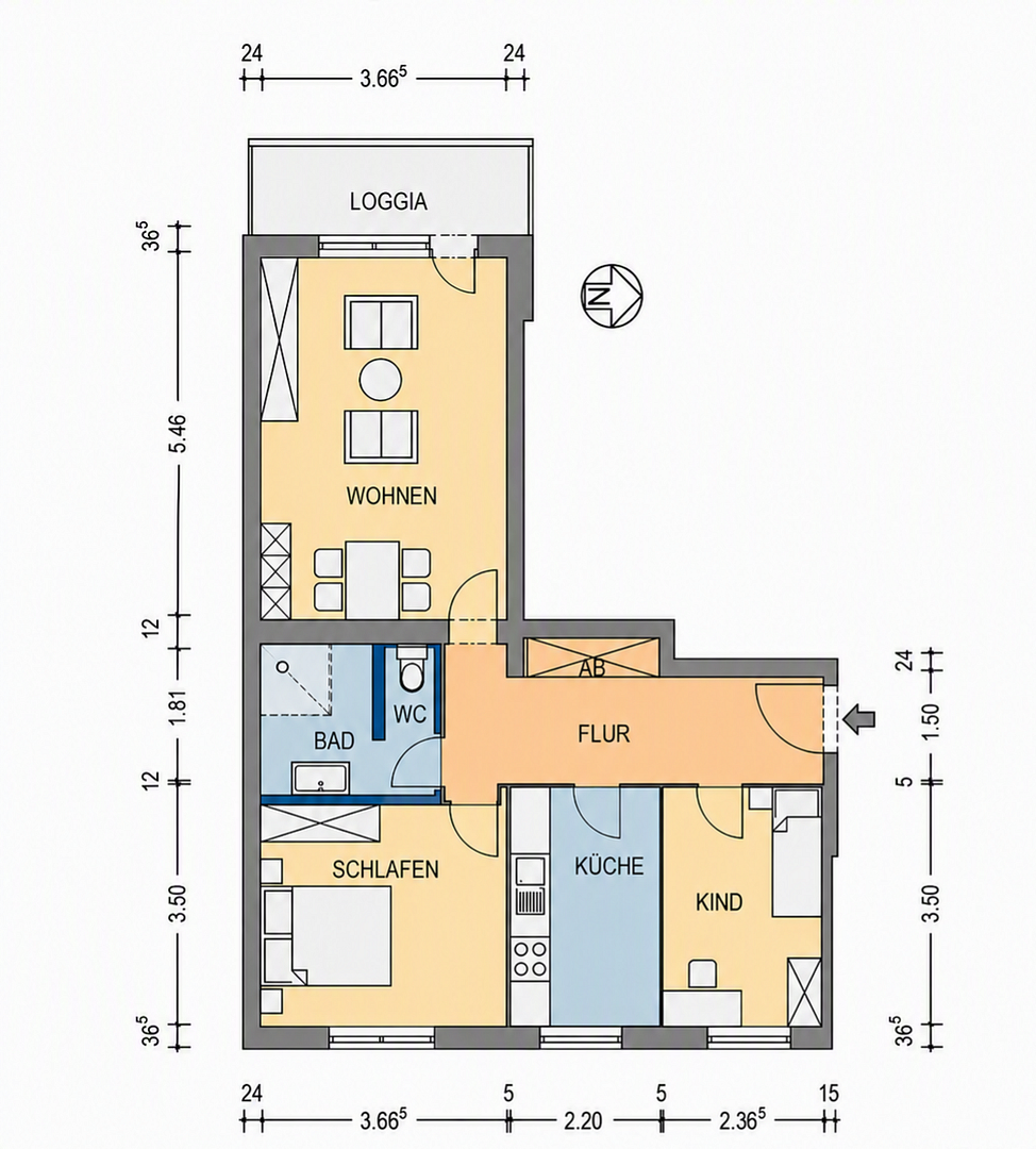 Hochwertig modernisierte 3-Zimmer-Wohnung mit Westbalkon und Weitblick - maklerfrei – 12351 Berlin(Gropiusstadt) – Vorschaubild 22