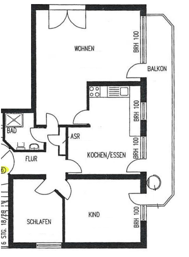 Helle 3-Zimmer-Wohnung mit großem Balkon in Schlebusch, bezugsfrei ab 01.09 – Opladener Straße 102, 51375 Leverkusen(Schlebusch) – Vorschaubild 16