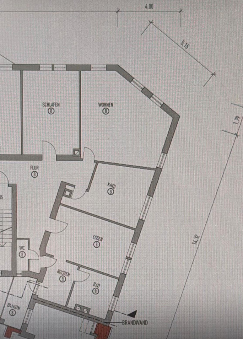 Lichtdurchflutete 4-Zi.-Whg. mit Balkon und Einbauküche – Stromerstr. 1/1A, 90443 Nürnberg(Tafelhof) – Vorschaubild 5