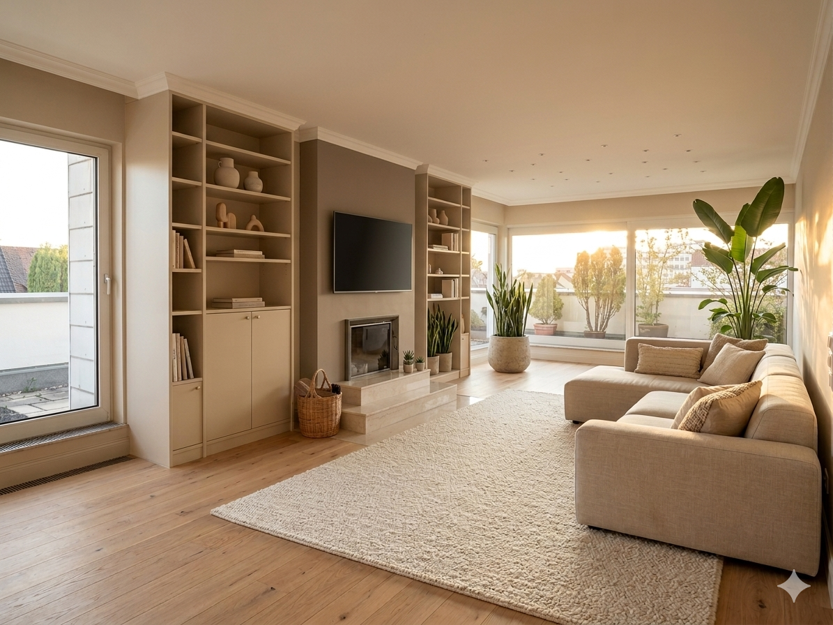 Einzigartige möblierte Penthouse Wohnung mit 147m2 Terrasse, Sauna, offener Kamin – Welserstrasse 58, 90489 Nürnberg(Schoppershof) – Vorschaubild 4