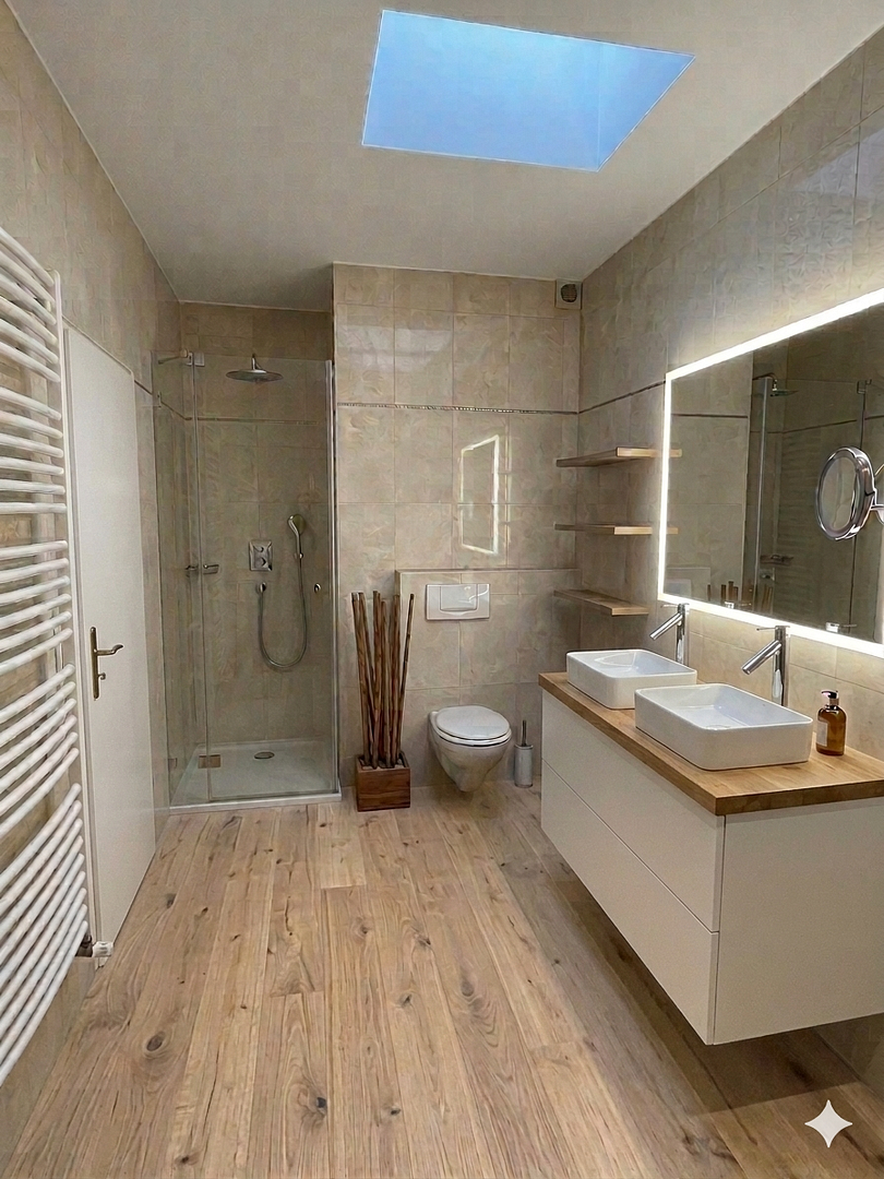 Einzigartige möblierte Penthouse Wohnung mit 147m2 Terrasse, Sauna, offener Kamin – Welserstrasse 58, 90489 Nürnberg(Schoppershof) – Vorschaubild 7